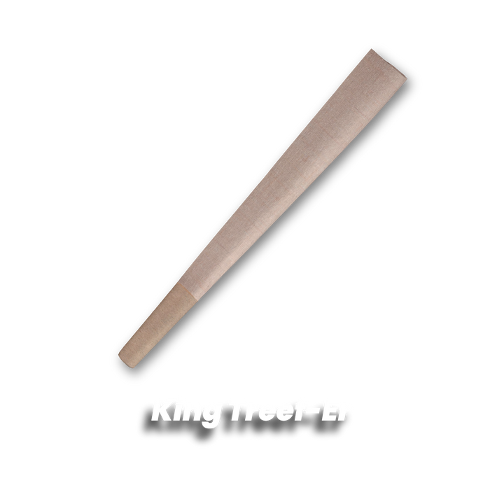 King Standard pre-rolled cone in natural brown.