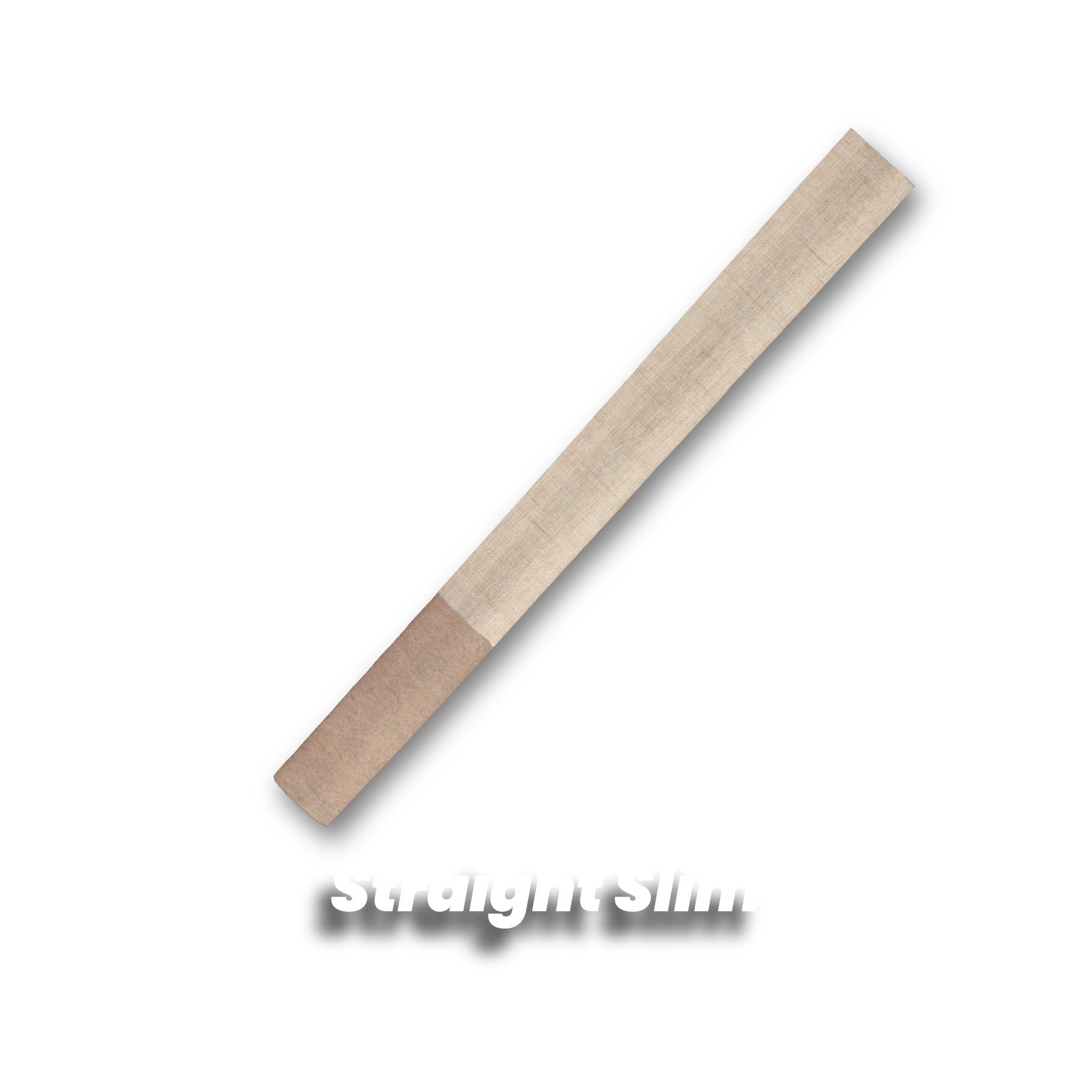 Straight Slim natural brown pre-rolled cone.